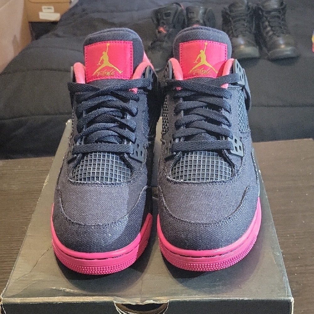 Air Jordan 4 Retro GG Rare "Denim" (2016) W7.5/M6Y NEW W/BOX - Picture 4 of 11